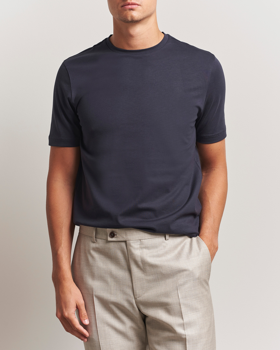 Stenströms Supima Cotton T-Shirt Navy