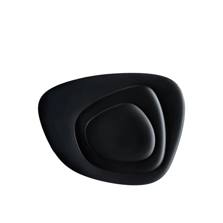 Kartell - Namasté Tablett, schwarz / grau / taupe