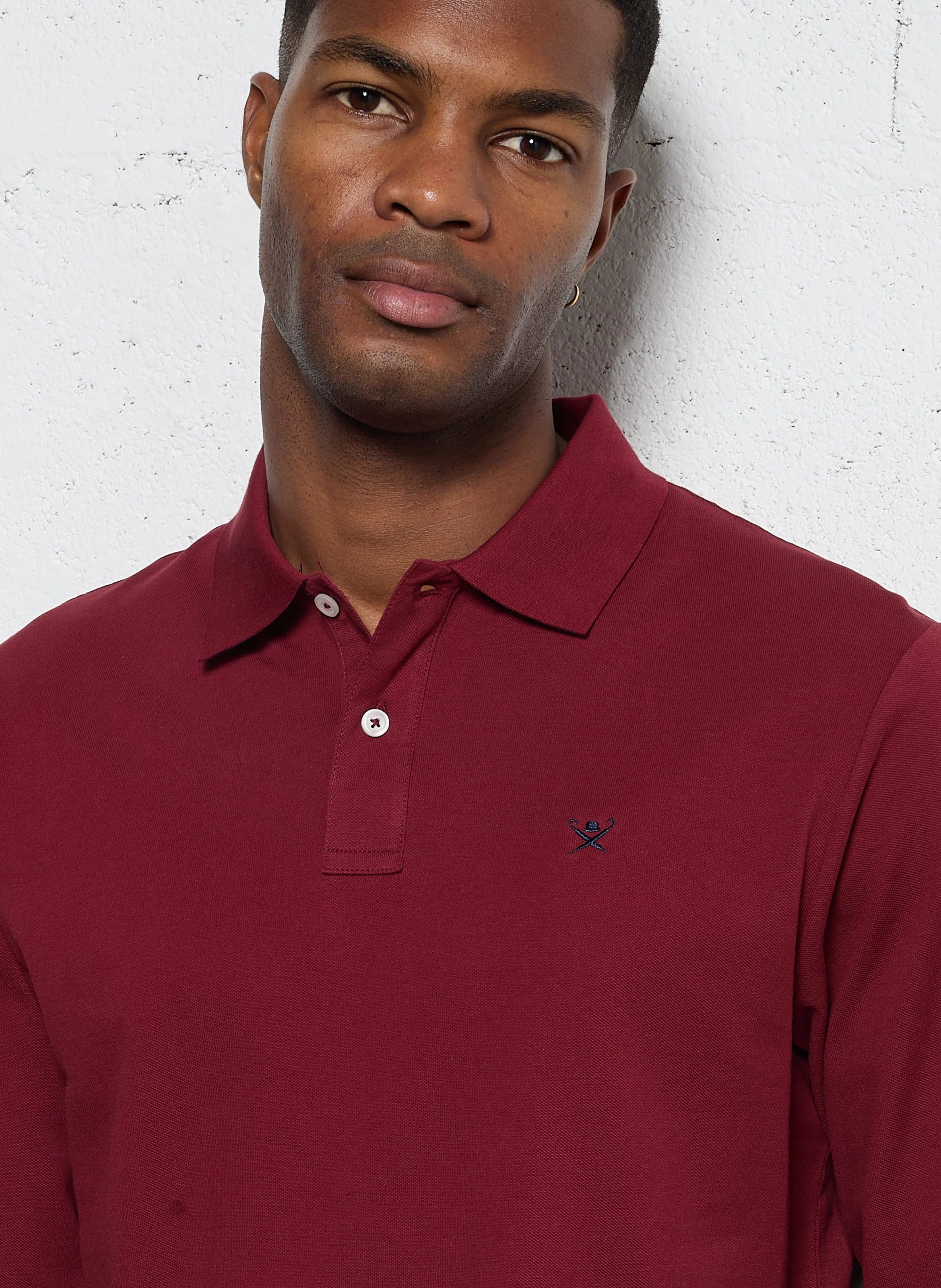 Polo regular-fit en coton| Rouge