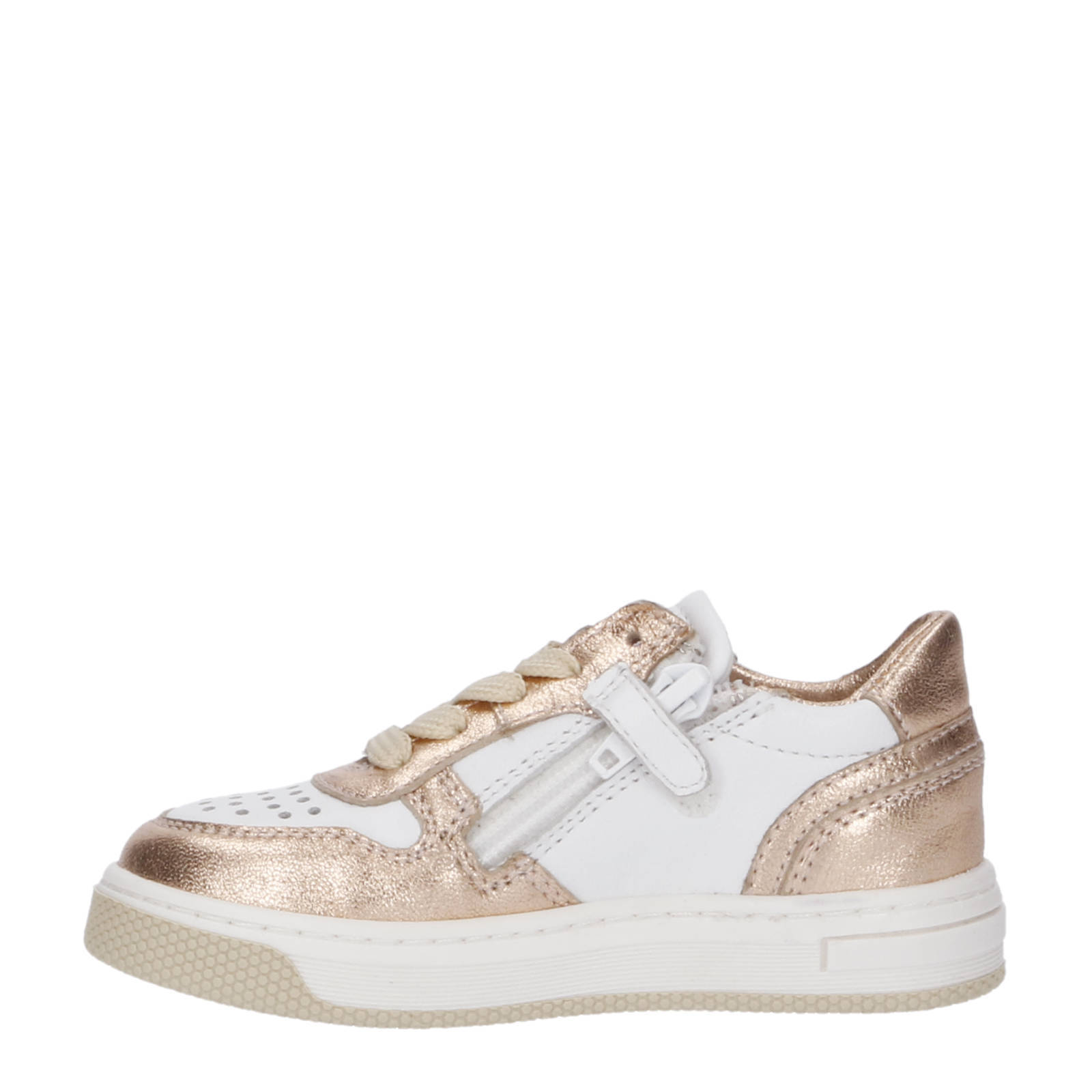 Pinocchio leren sneakers brons