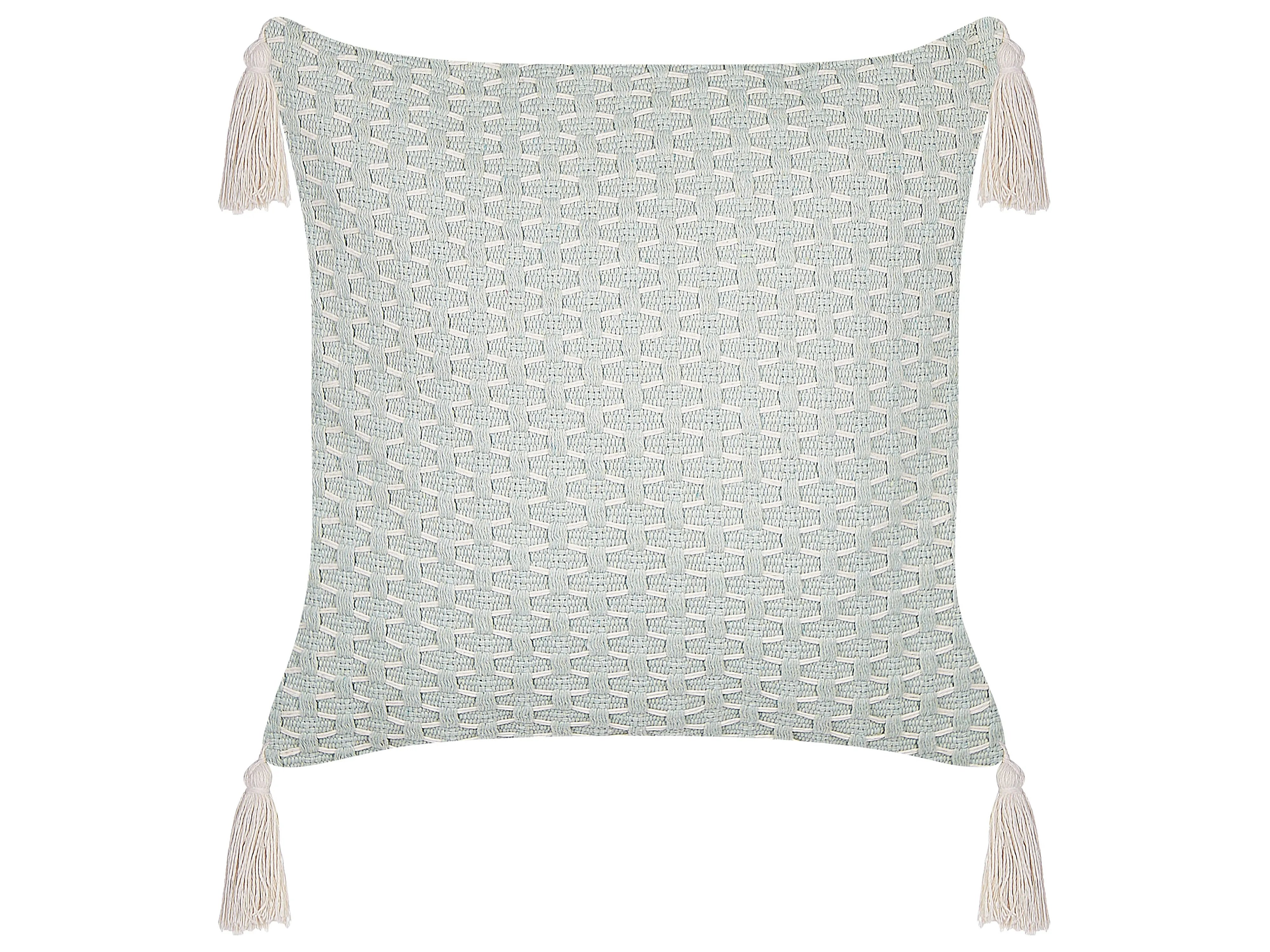 Set van 2 sierkussens HAKONE 42 x 42 cm Mintgroen geometrisch patroon