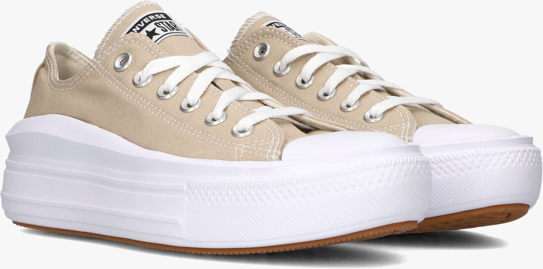 CONVERSE beige converse lage sneakers chuck taylor all star move low