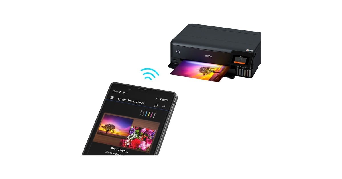 EpsonEcoTank ET-8550 all-in-one inkjetprinter  (Zwart, USB, WLAN, Scannen, Kopiëren)