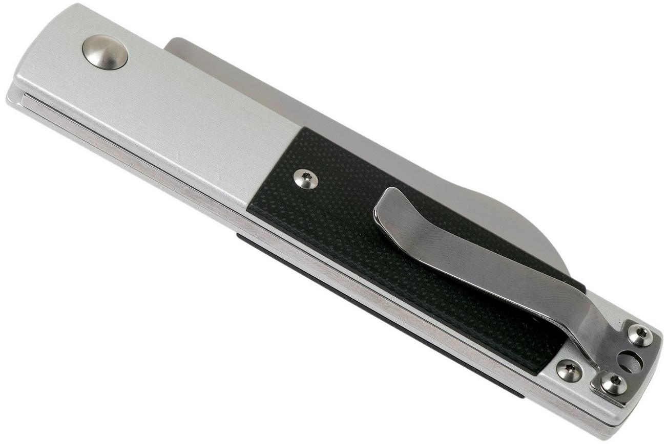 Maserin In-Estro Black Micarta 165/MCN slipjoint zakmes