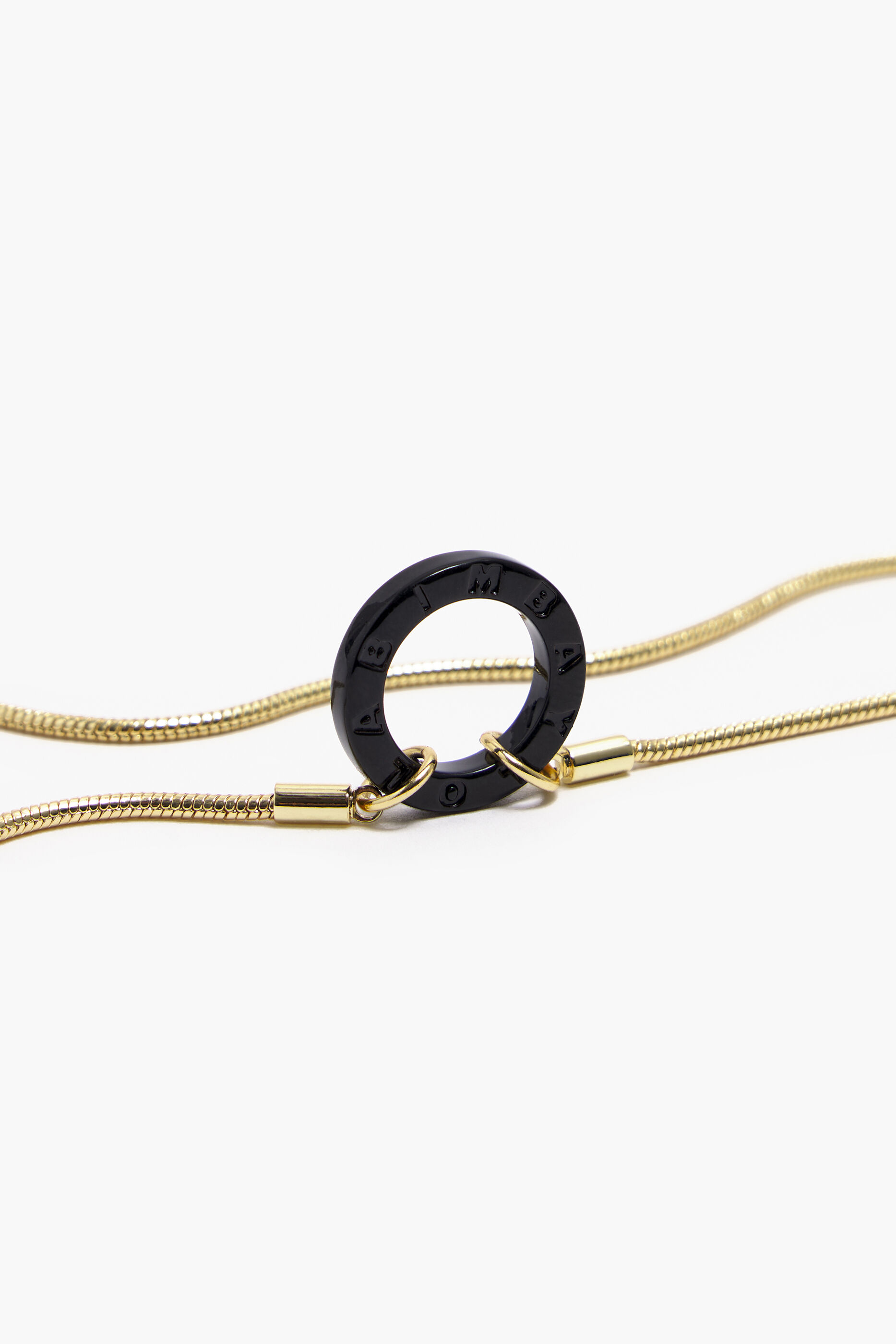 Colar preto e dourado