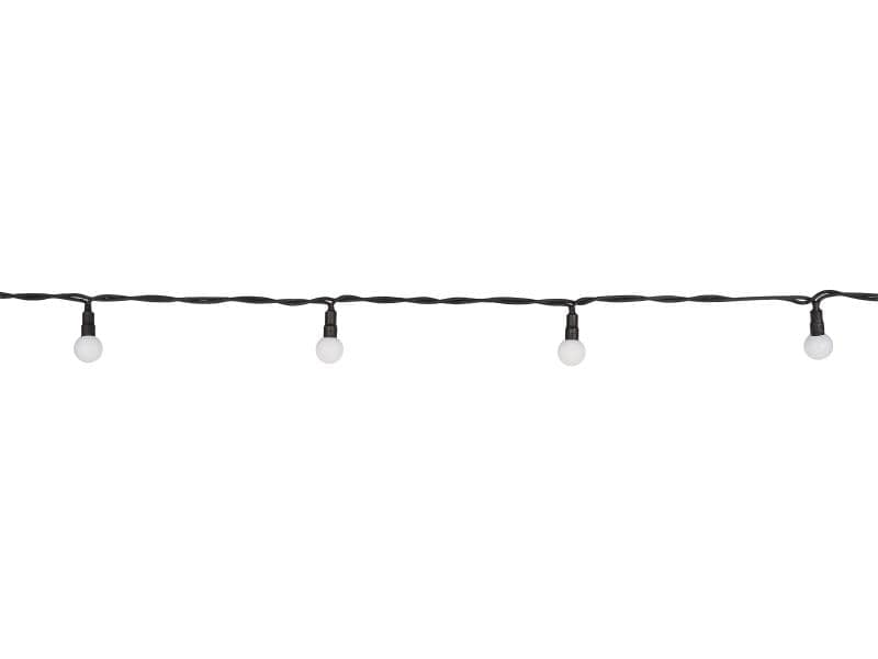 STEFFEN Lichterkette Gardenline 1000 cm, Schwarz/Weiss LED-Lichterkette