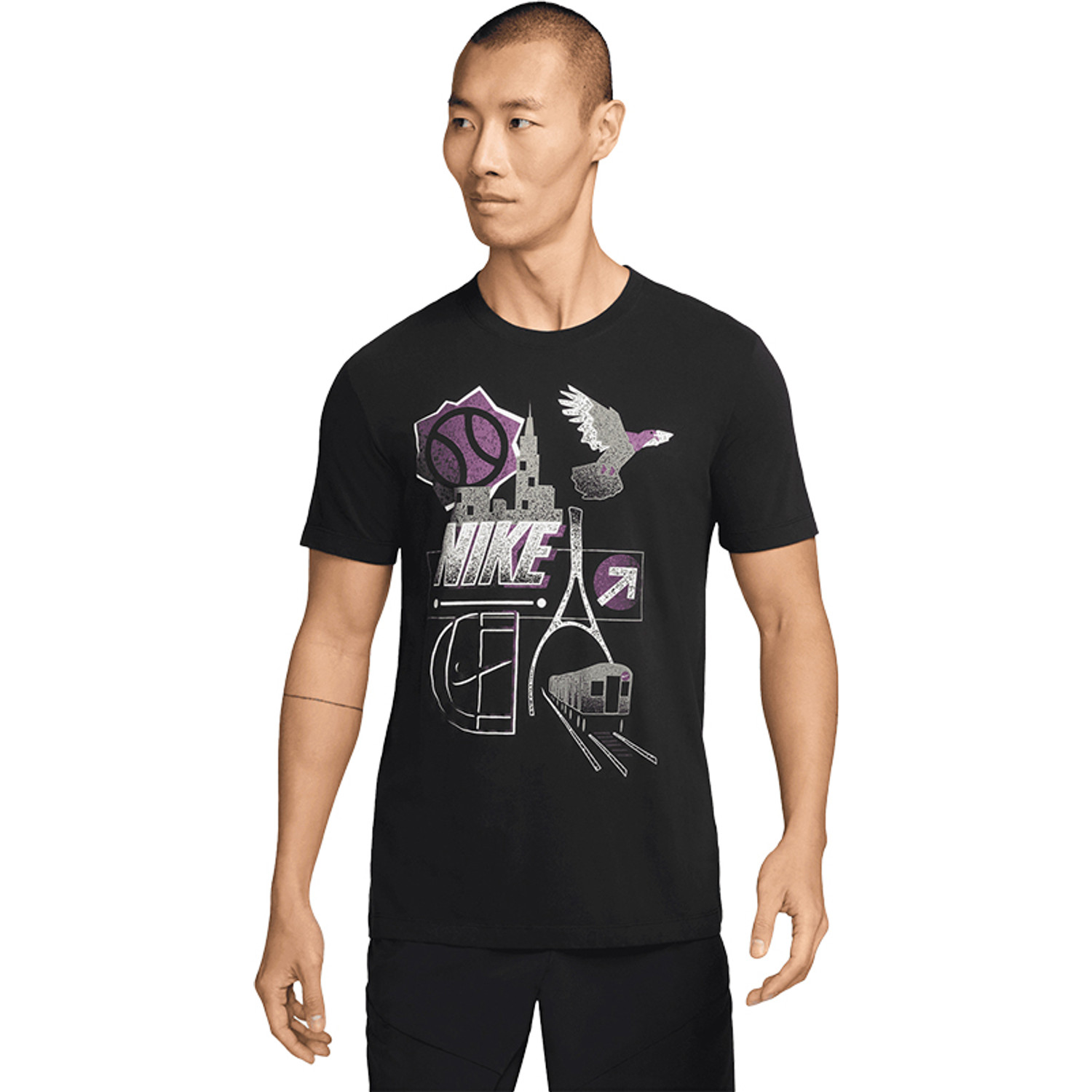 Nike Court Heritage US Open Tee Set Heren