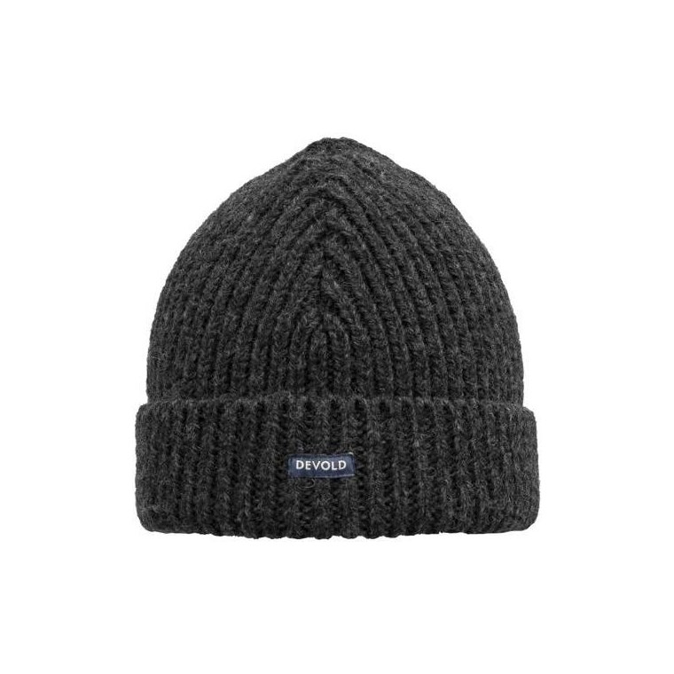 Devold Nansen Wool Beanie Anthracite