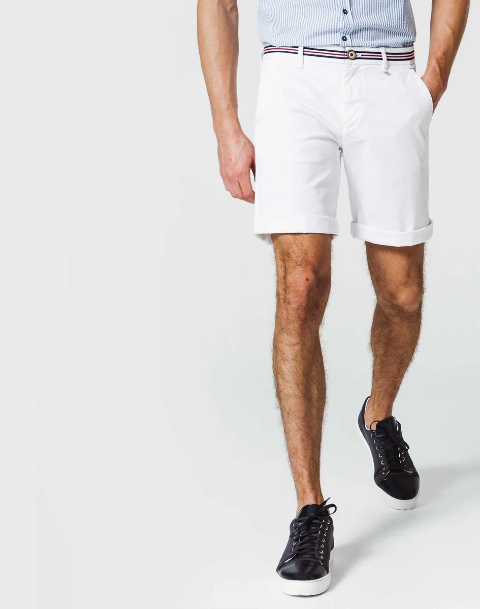 Bermuda Galon Fantaisie Blanc