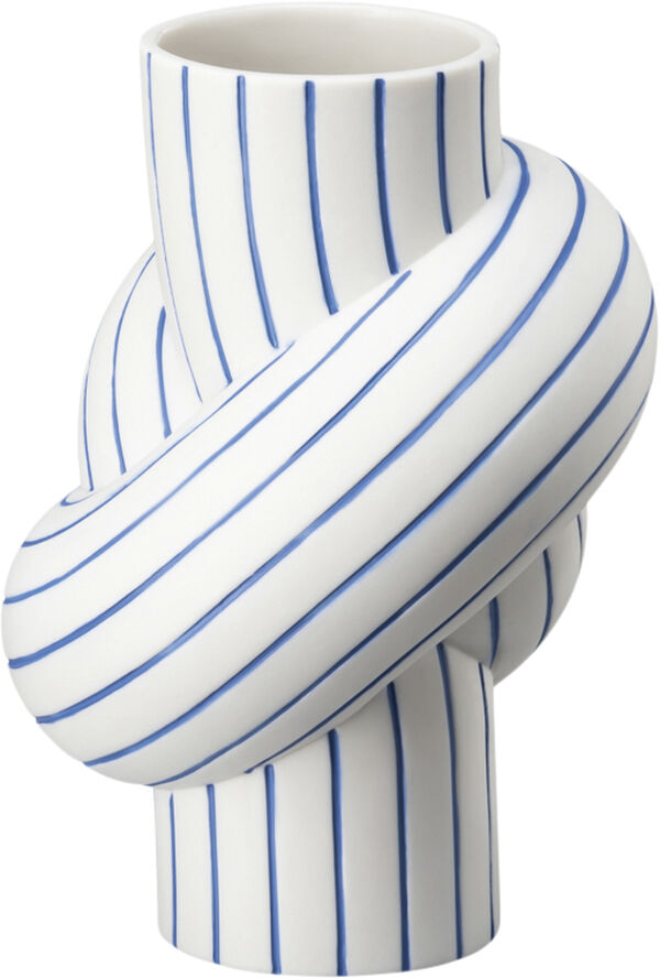 Rosenthal Vase 12cm, Blueberry, Node Stripes Hvid