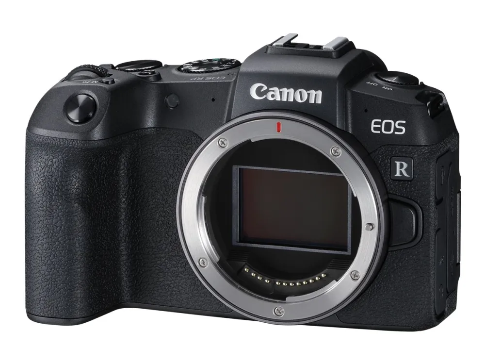 Canon EOS RP - Digitalkamera - spejlløst - 26.2 MP - Full Frame - 4K / 25 fps - 4.3x optisk zoom RF 24-105 mm F4 L IS USM objektiv - Wi-Fi, Bluetooth - med Canon Mount Adapter EF-EOS R