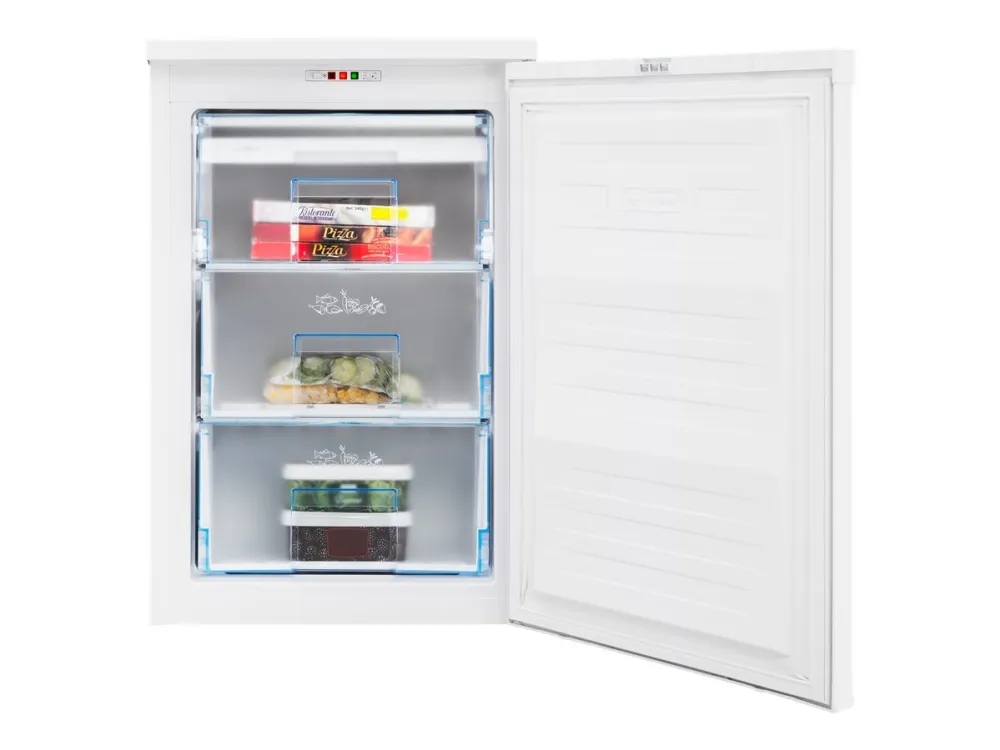 Beko FSE1074N - Fryser - under køkkenbord - bredde: 54 cm - dybde: 59 cm - højde: 84 cm - 95 liter - Klasse E - hvid