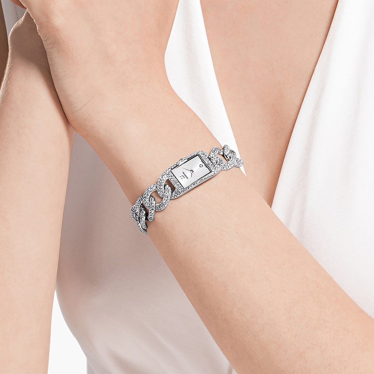 Montre femme Swarovski Cocktail argentée