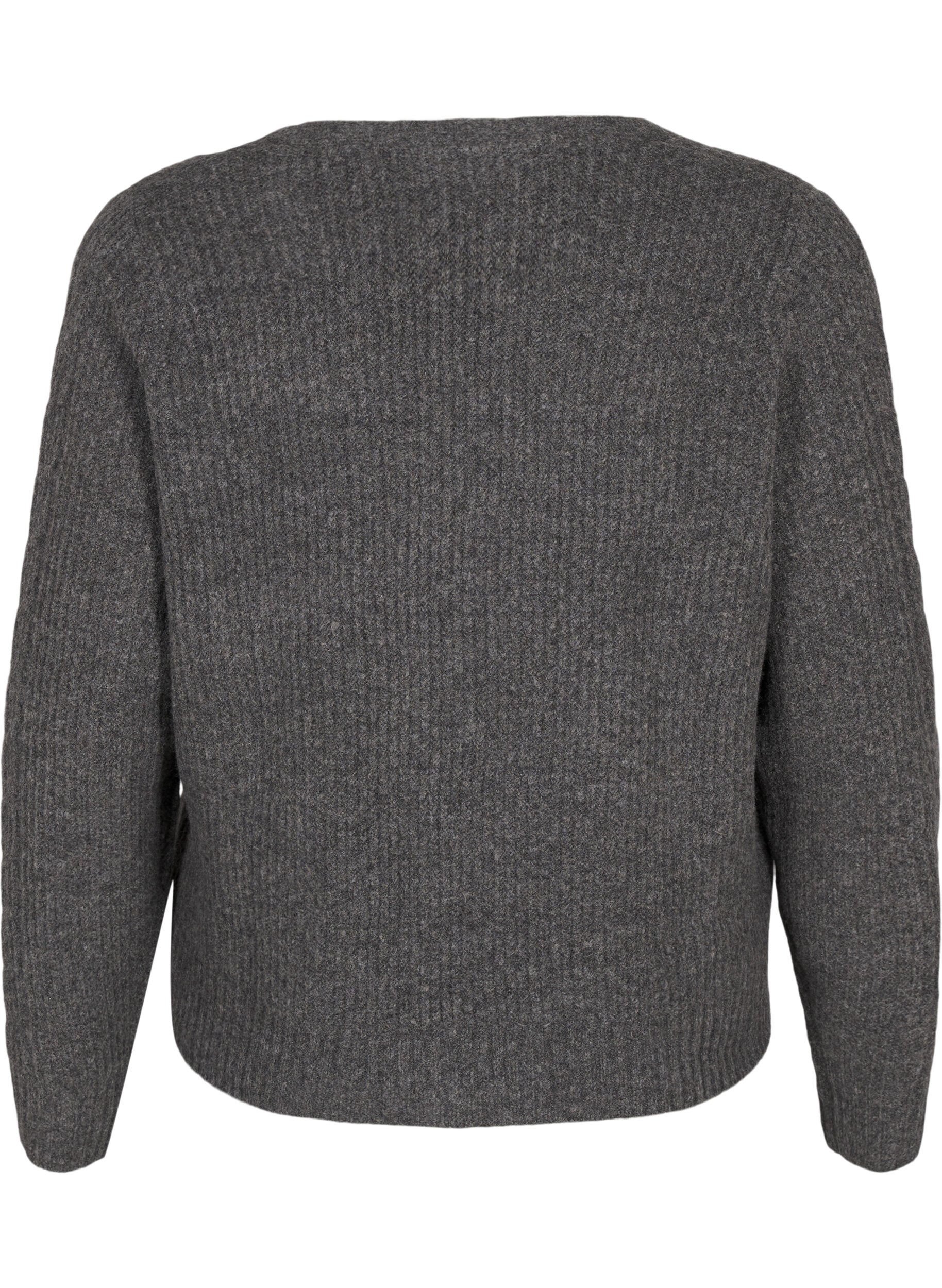 Strikket cardigan med bindedetaljer