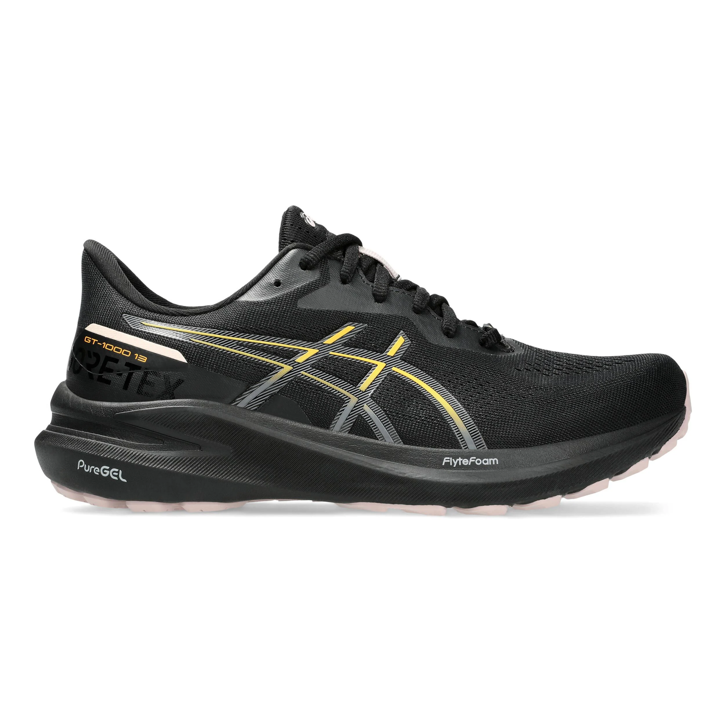 ASICS GT-1000 13 GTX Chaussure De Running Avec Stabilisateurs Femmes - Noir , Orange