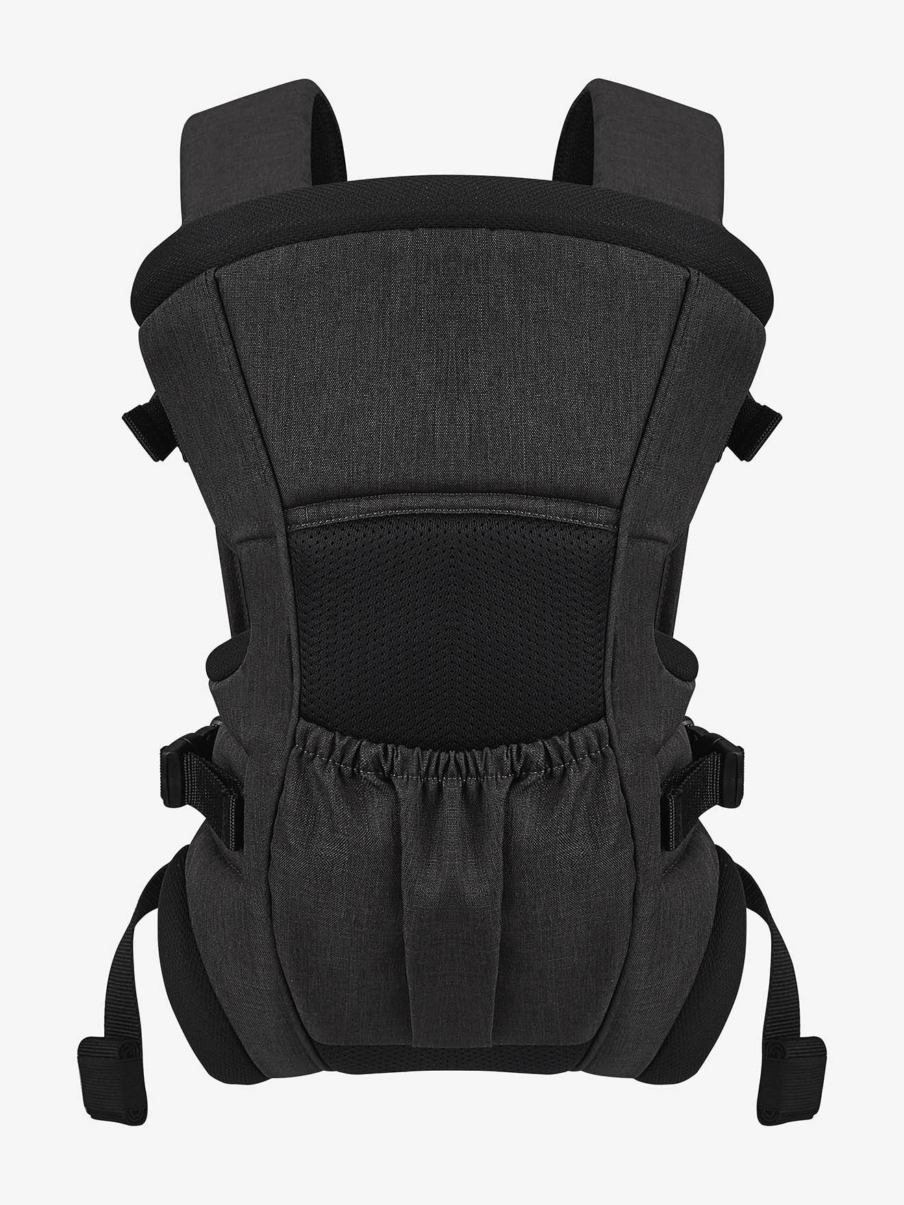 Porta-bebê Vertbaudet tamanho médio preto liso com estampas