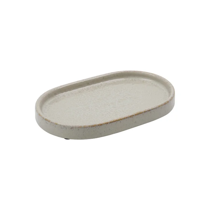 Meraki - Datura Tablett, 20 x 12,5 cm, shellish grey
