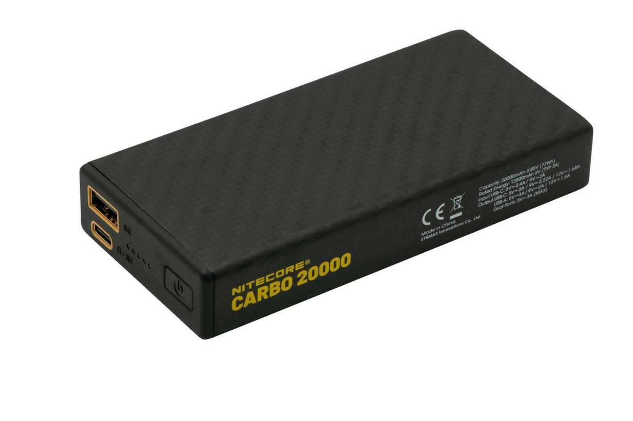 Nitecore CARBO 20000 Powerbank, 20.000 mAh