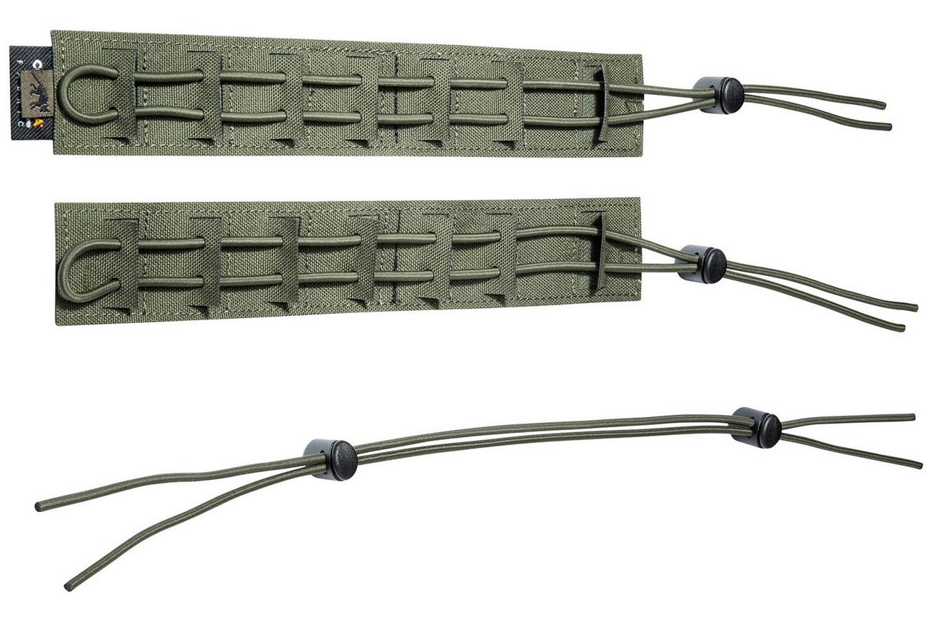 Tasmanian Tiger Modular Collector Strap Set VL, olijfgroen, set strips met elastiekkoord