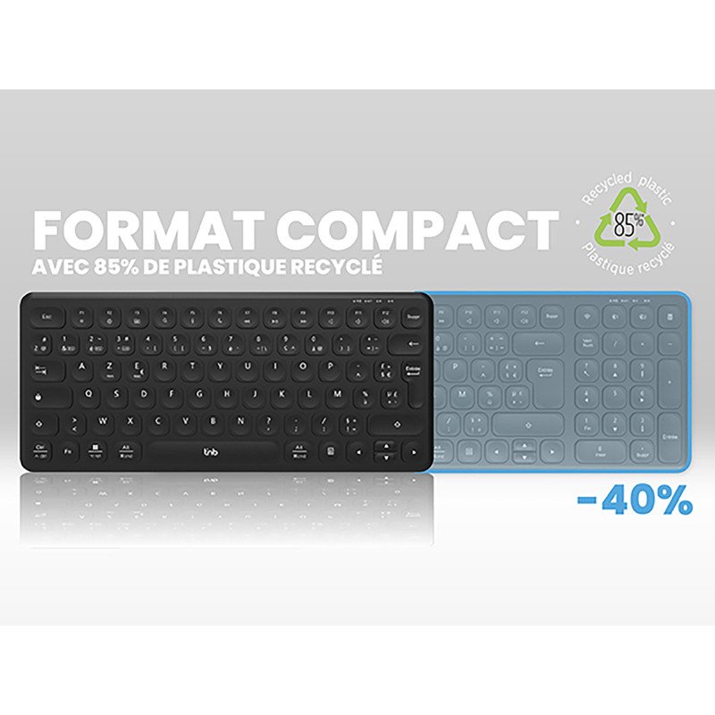 Clavier sans fil T'nB rechargeable KBWPROMN - AZERTY
