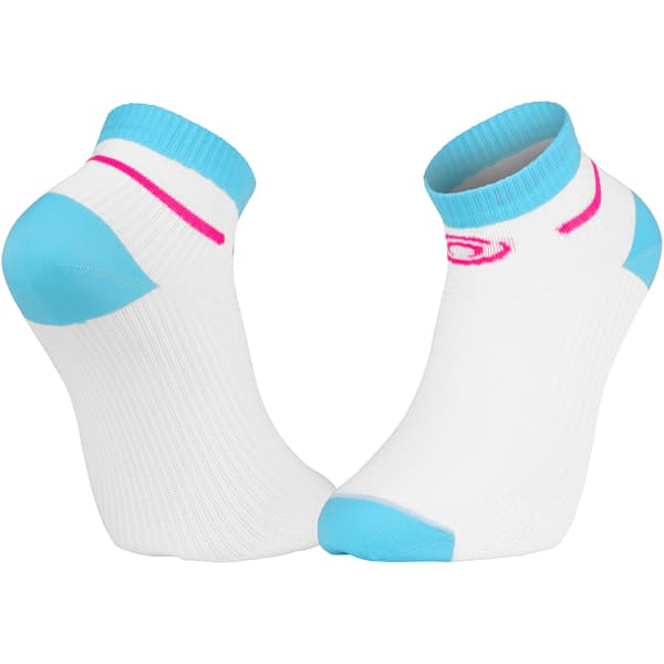 Chaussette running BV SPORT LIGHT RUN COURTE BLANC/TURQUOISE