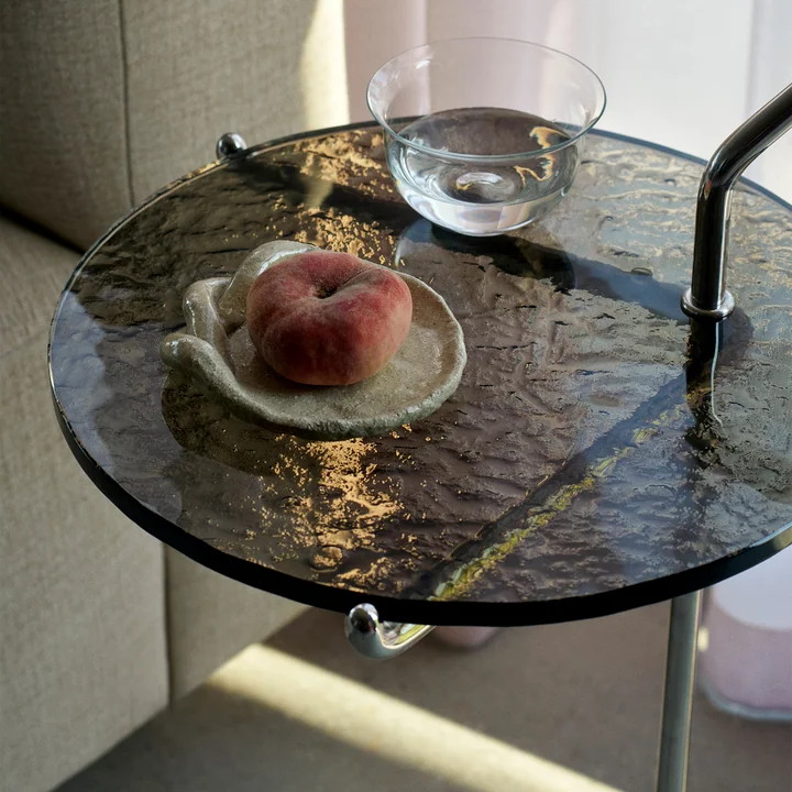 &Tradition - Halten Side Table SH9, Verde Guatemala / warmes Schwarz