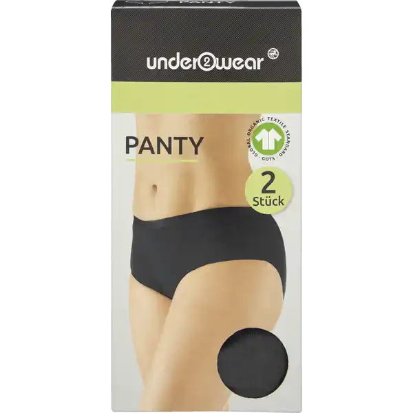Panty Schwarz Gr. L 2 Stück