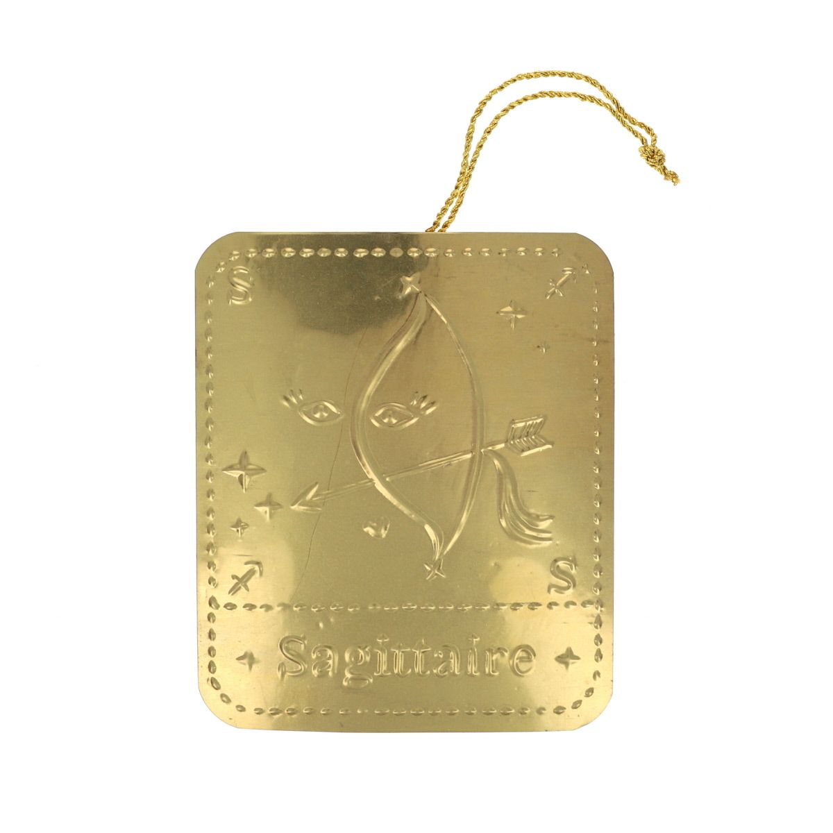 Plaque laiton astrologie Sagittaire Atelier jasmin