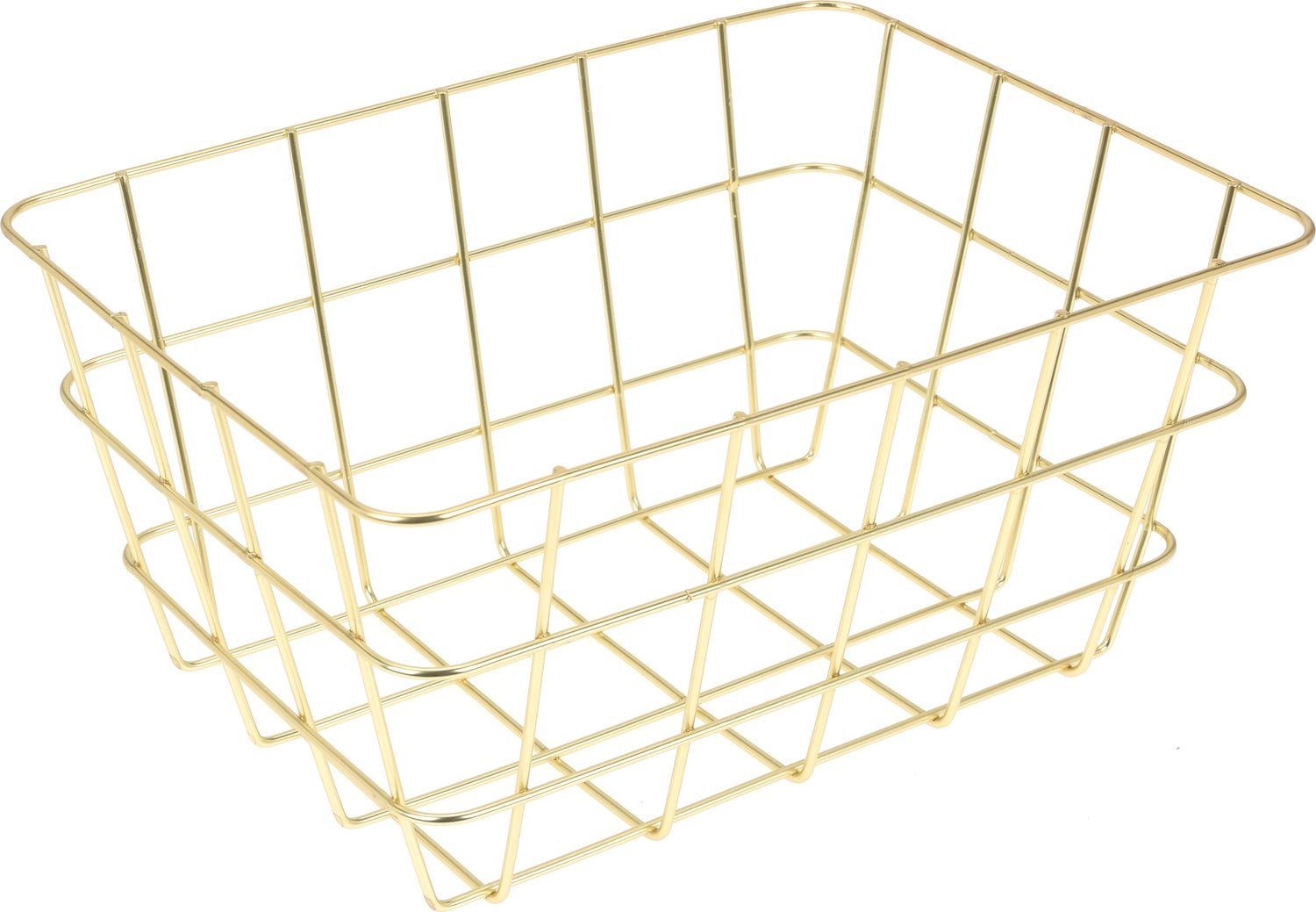 Excellent Houseware mand goud 24 x 18 x 12 cm
