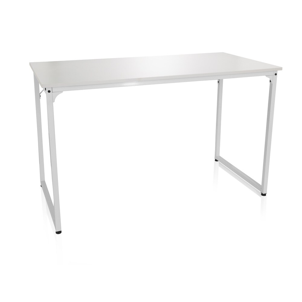 Schreibtisch WORKSPACE II Melaminharzbeschichtete Spanplatte, Gestell pulverbeschichteter Stahl hjh OFFICE