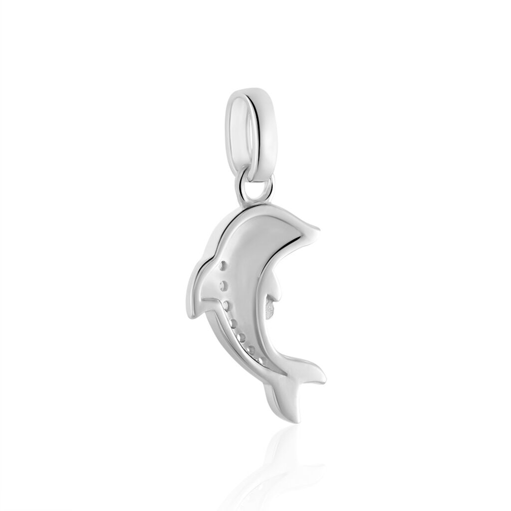 Pendentif Amelot Argent Blanc Oxyde De Zirconium