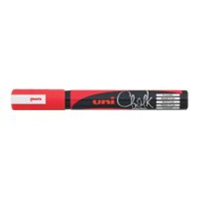UNI CHALK - Marqueur craie - pointe moyenne conique - rouge