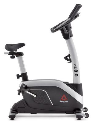 Vélo d'appartement  - Reebok - cardio stable et confortable - SL8.0 argente
