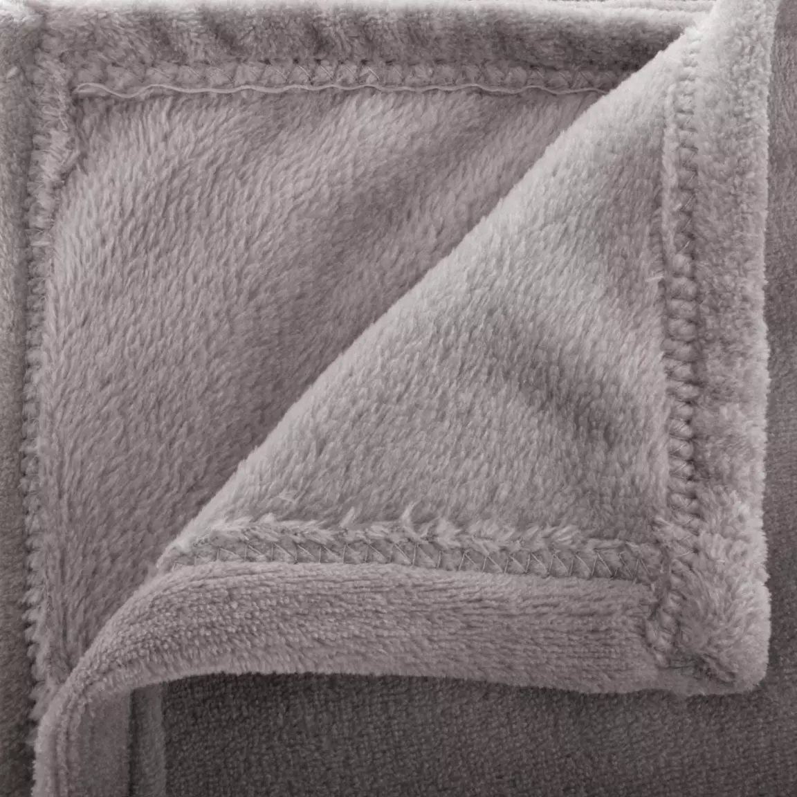 Plaid doux (230 cm) Tendresse flanel Gris