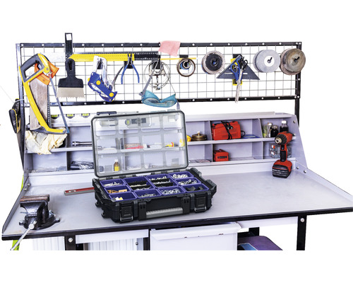 Organizer Industrieel 22 560 x 128 x 345 mm zwart