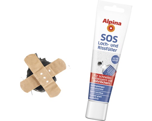 Alpina SOS Gaten- en Scheurvuller Wit 100 ml