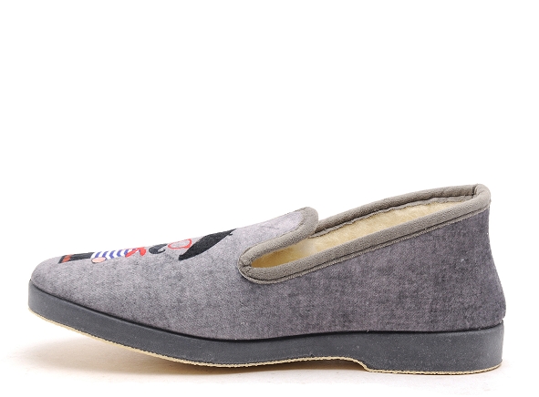 La maison de l espadrille chaussons homme 7728 5 gris