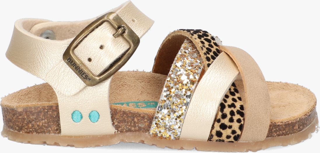 BUNNIESJR gouden bunniesjr sandalen becky beach