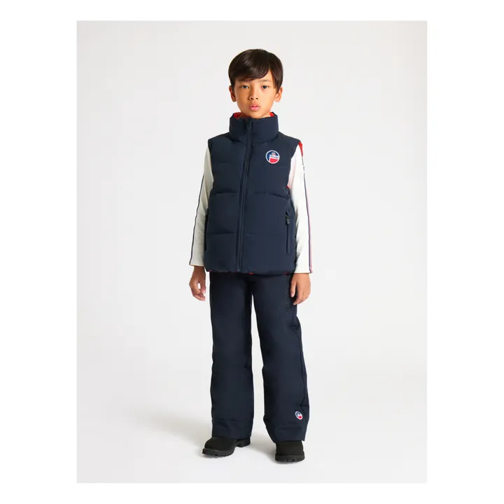 Fusalp Veste Sans Manches Venus | Bleu marine - Rouge