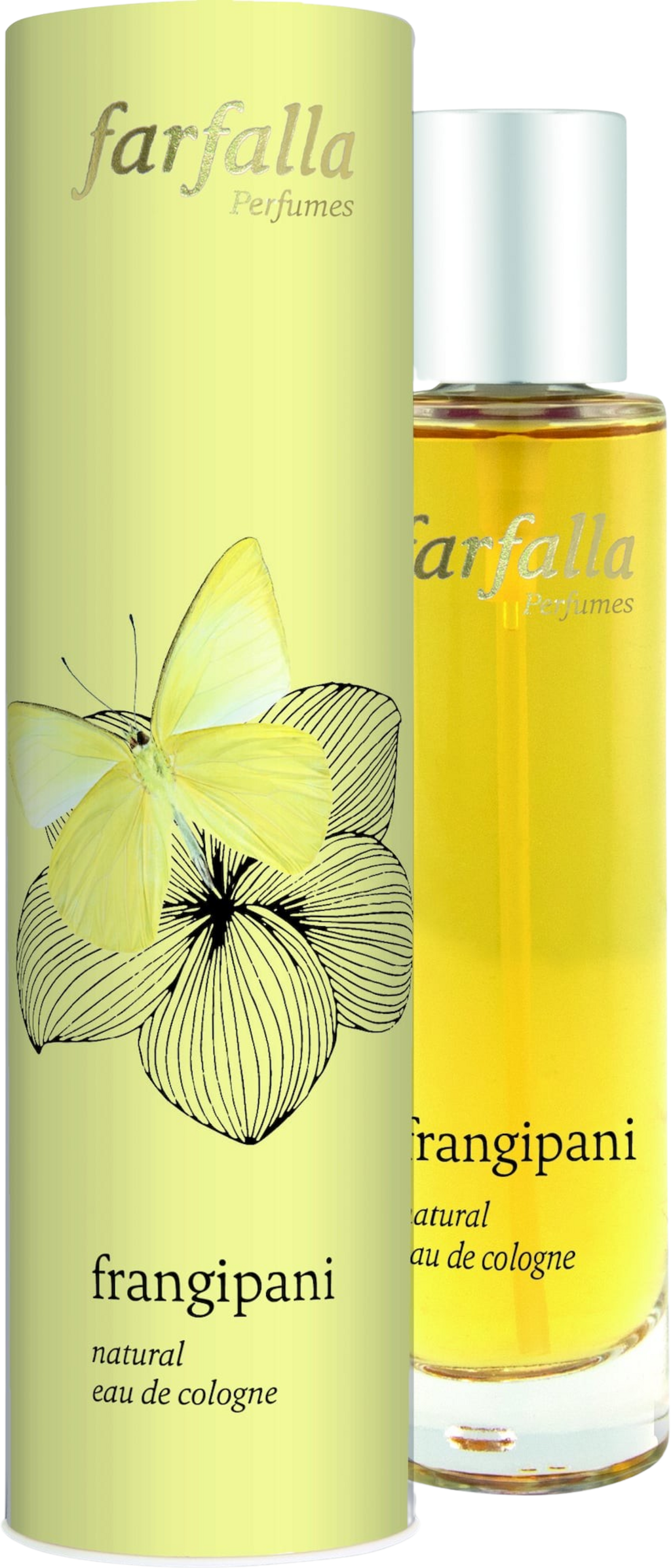 farfalla  Frangipani Natural Eau de Cologne, 50 ml