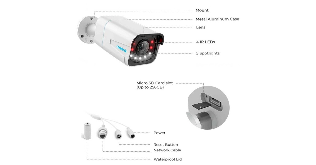 ReolinkP430 beveiligingscamera  (Wit)