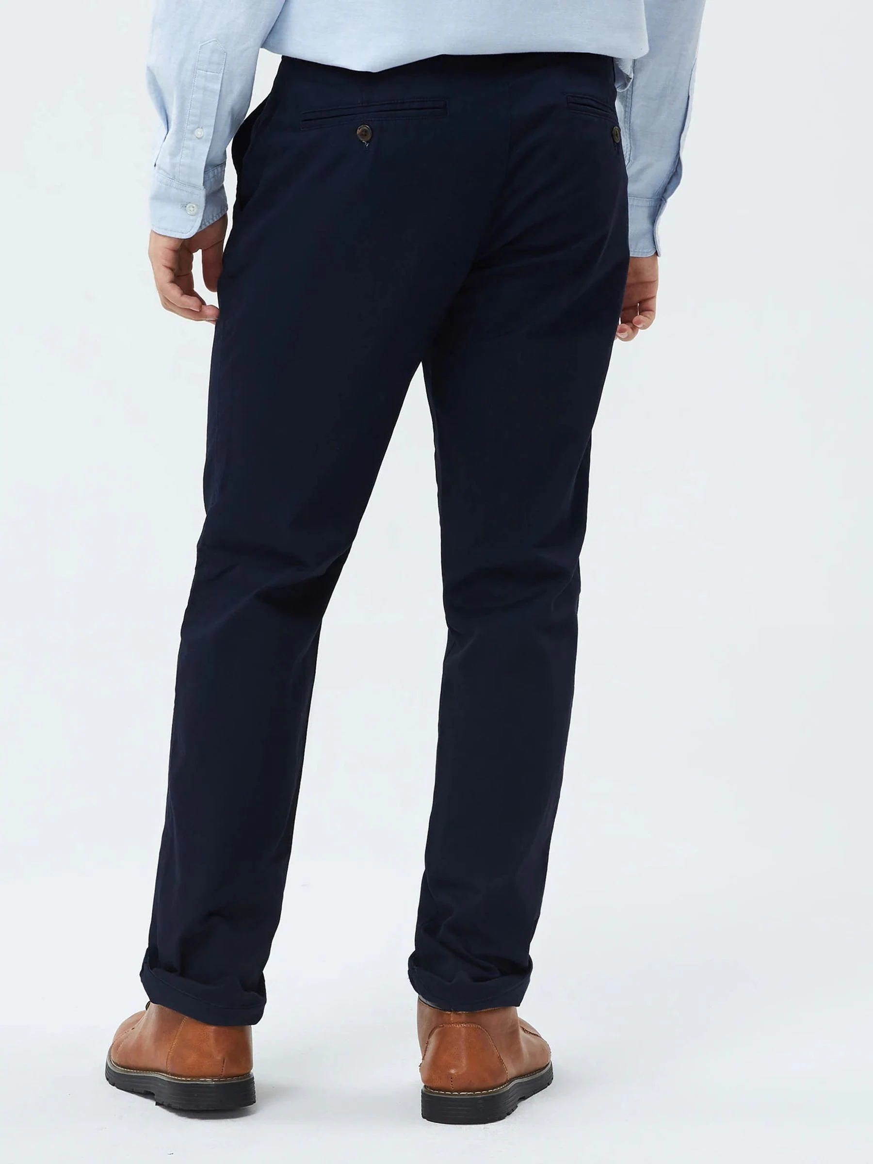 Donkerblauw - Straight fit - Gap stretch must-have chinobroek