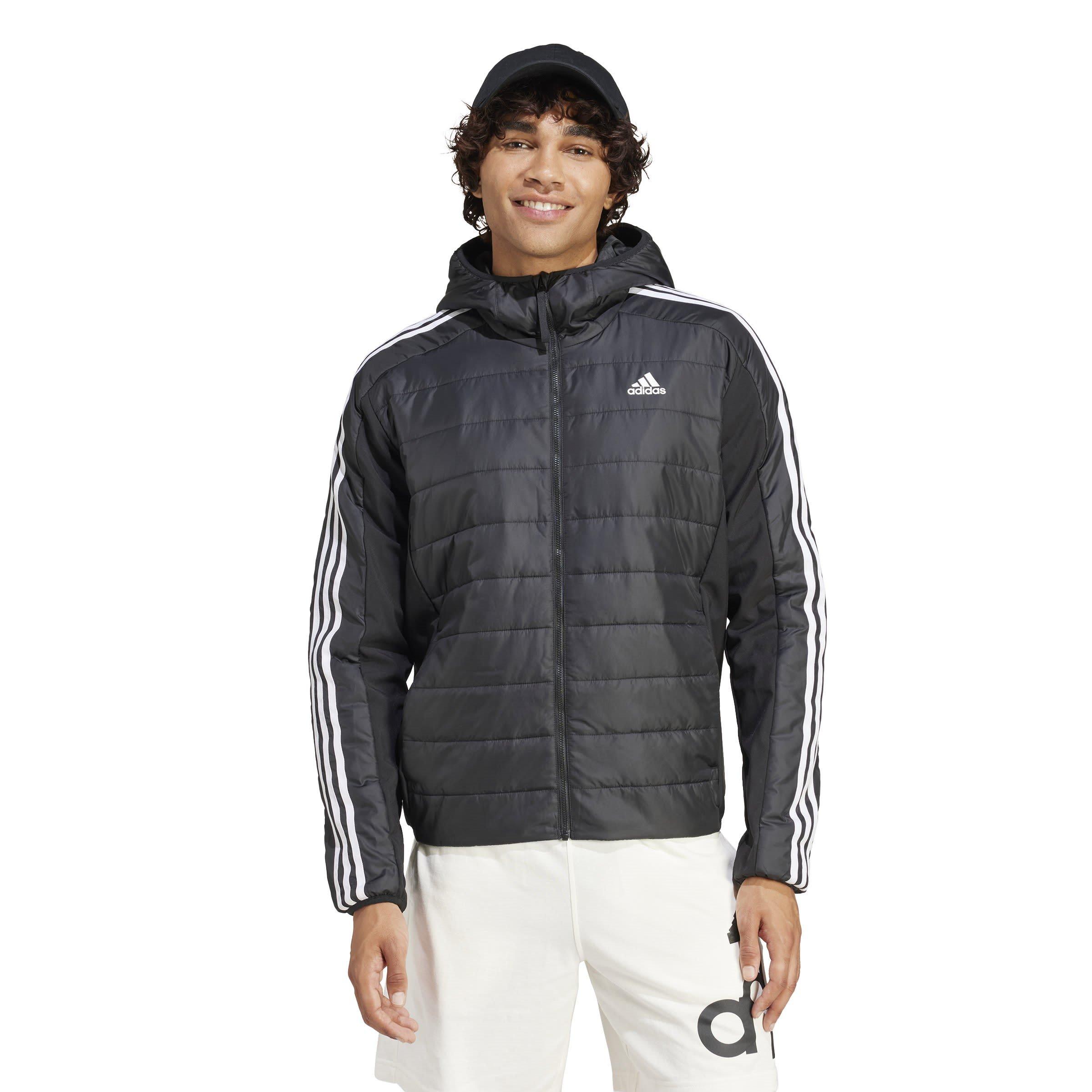 adidas Essentials 3 Stripes Insulated Hooded Hybrid Jacket