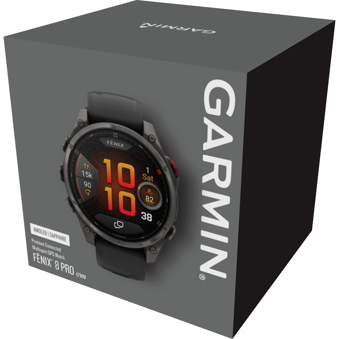 Garmin Fenix 8 Pro - 47mm AMOLED Sapphire Schwarz / Carbongrau