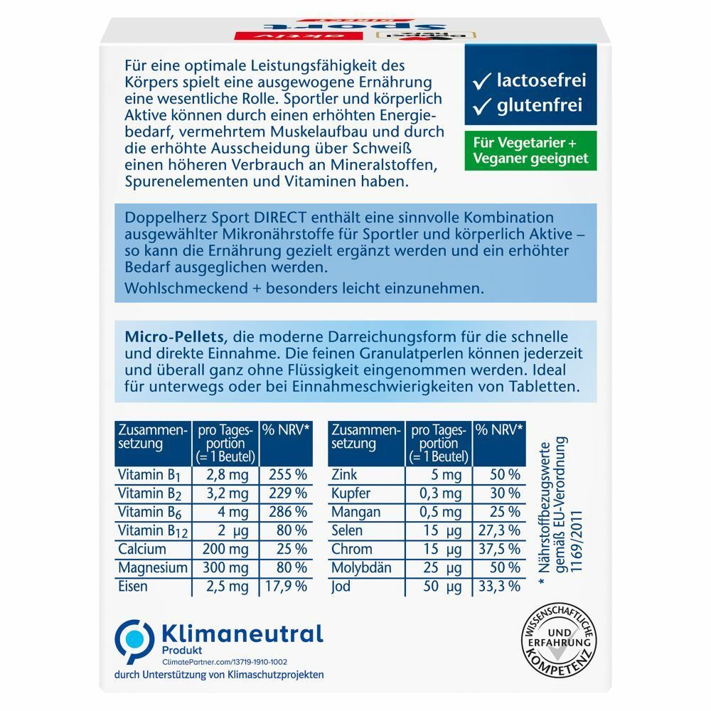 Doppelherz® Sport DIRECT Vitamine + Mineralien