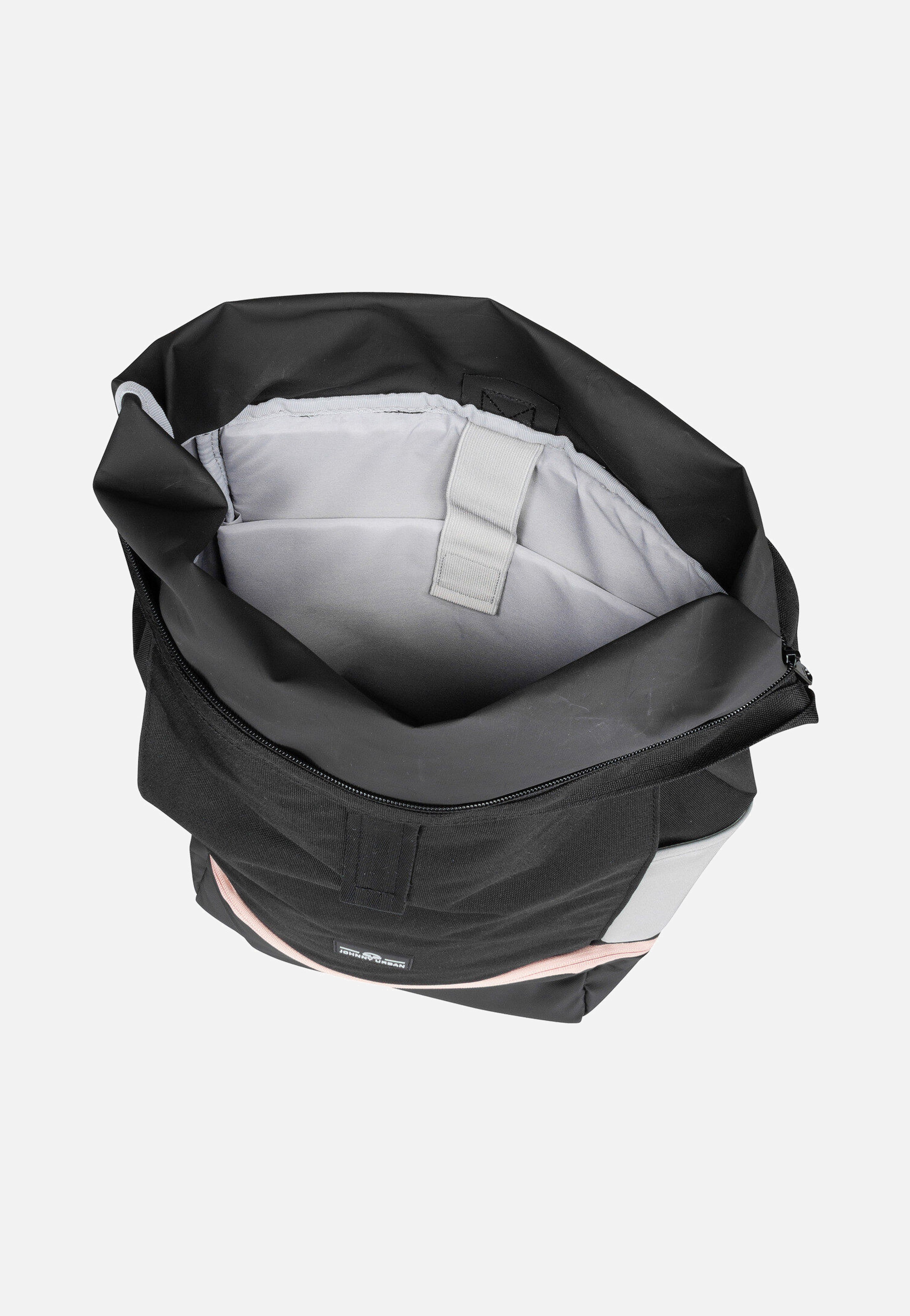 Allen Large Schwarz-Rosa - Rolltop Rucksack
