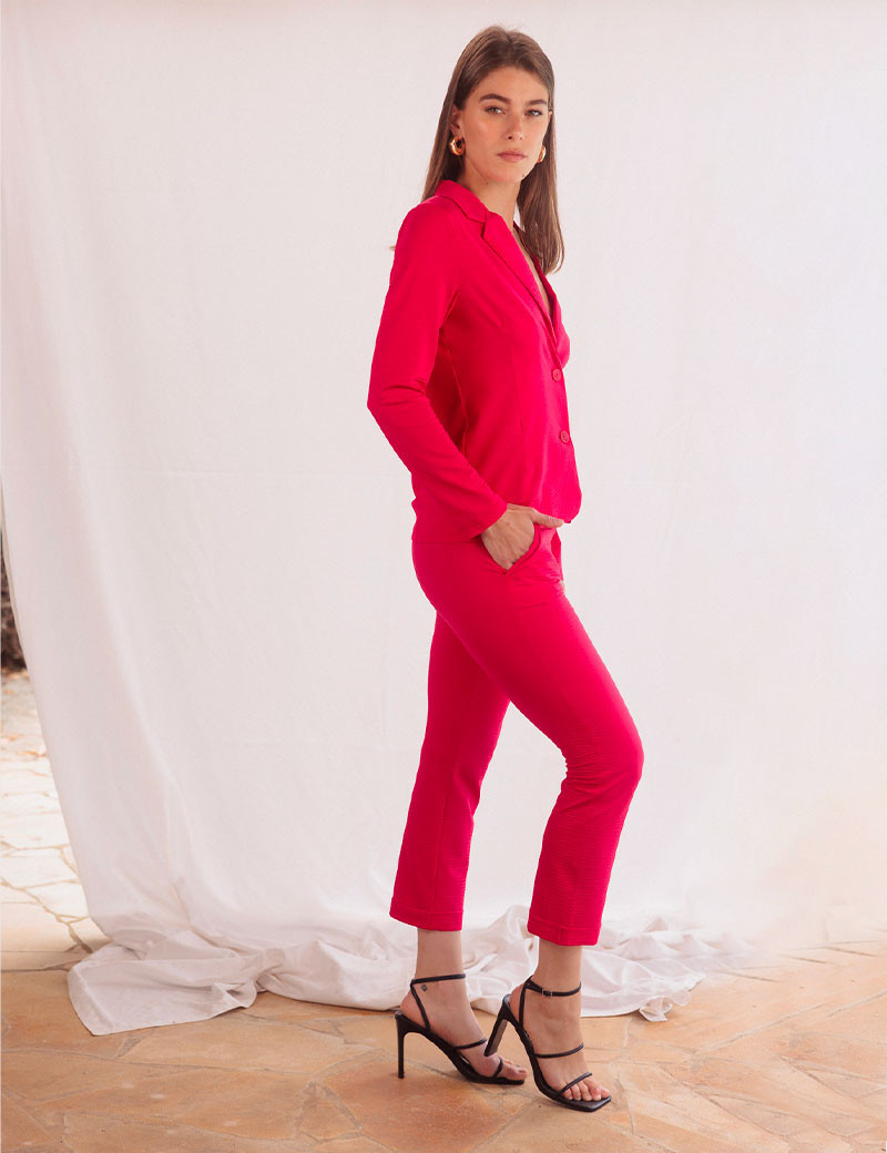 HBT WAFFLE  | CHELSEA PANTALON FUSHIA