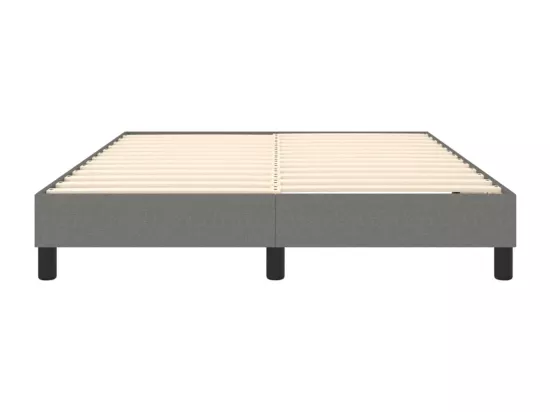 Sommier à lattes de lit Gris foncé 140x190 cm Tissu