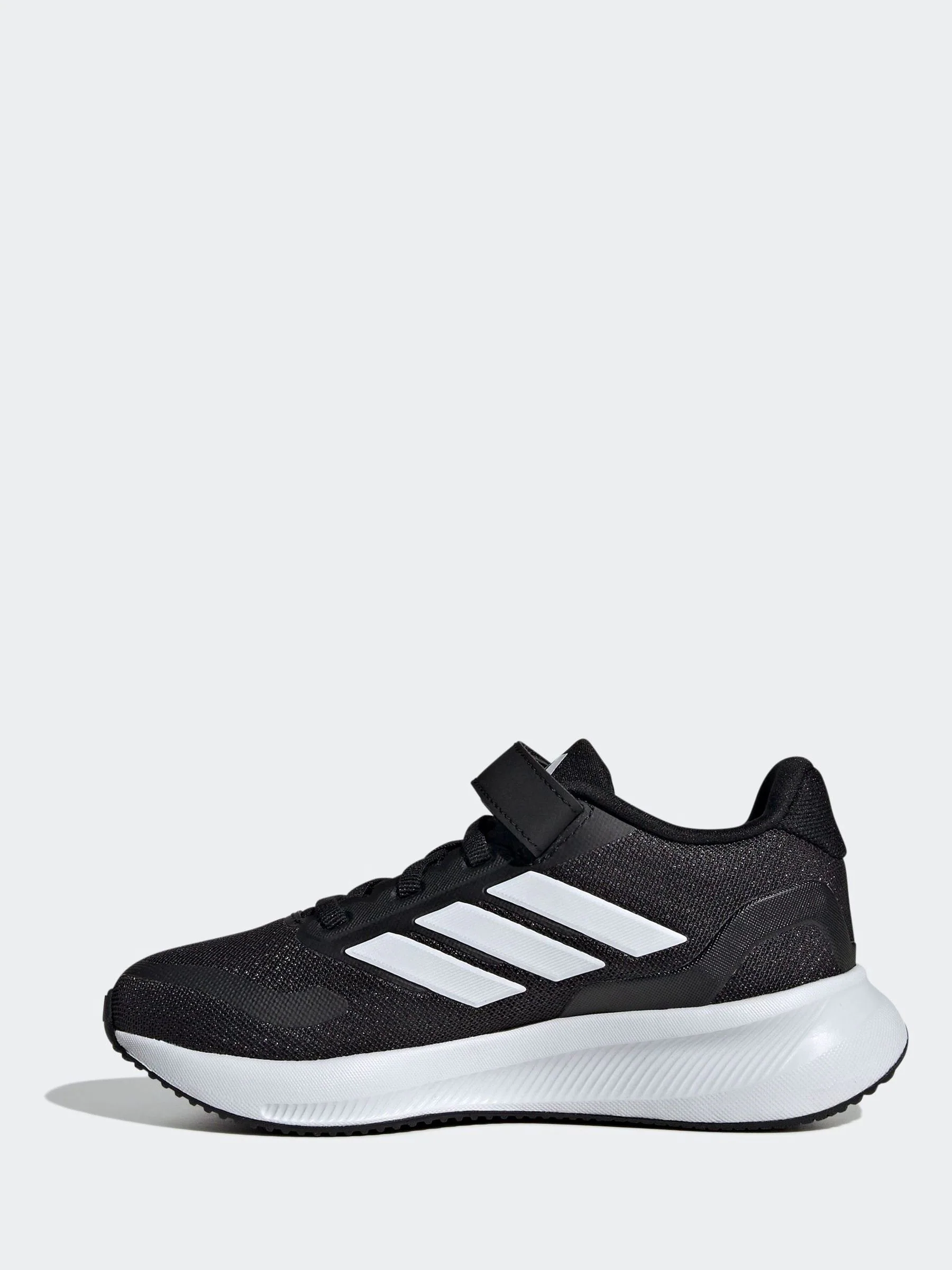 Zwart/wit - adidas Runfalcon 5 kindersneakers met elastische veters