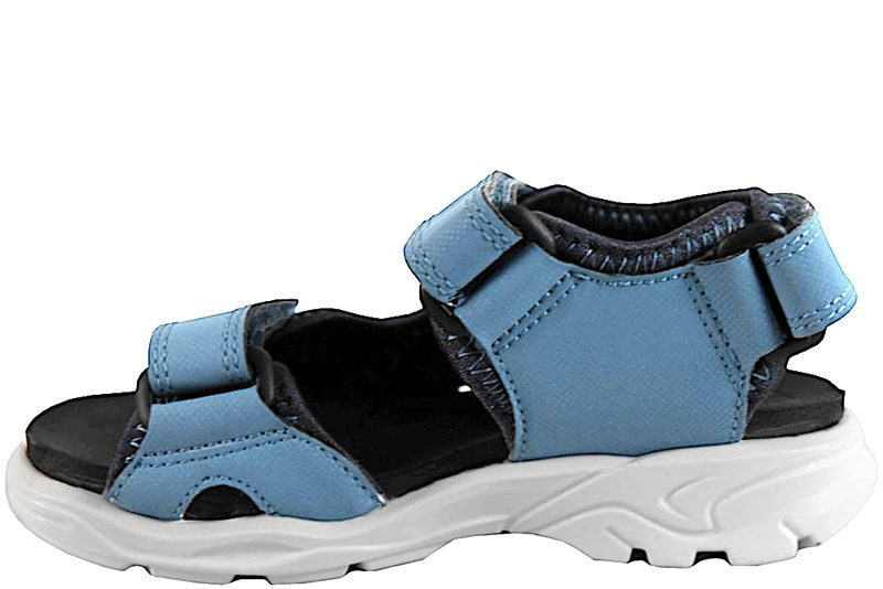 ECCO BIOM RAFT SANDAL I BLÅT TEKSTIL